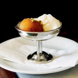 Gulab Jamun with Ice Cream