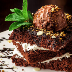 Brownie with Ice Cream